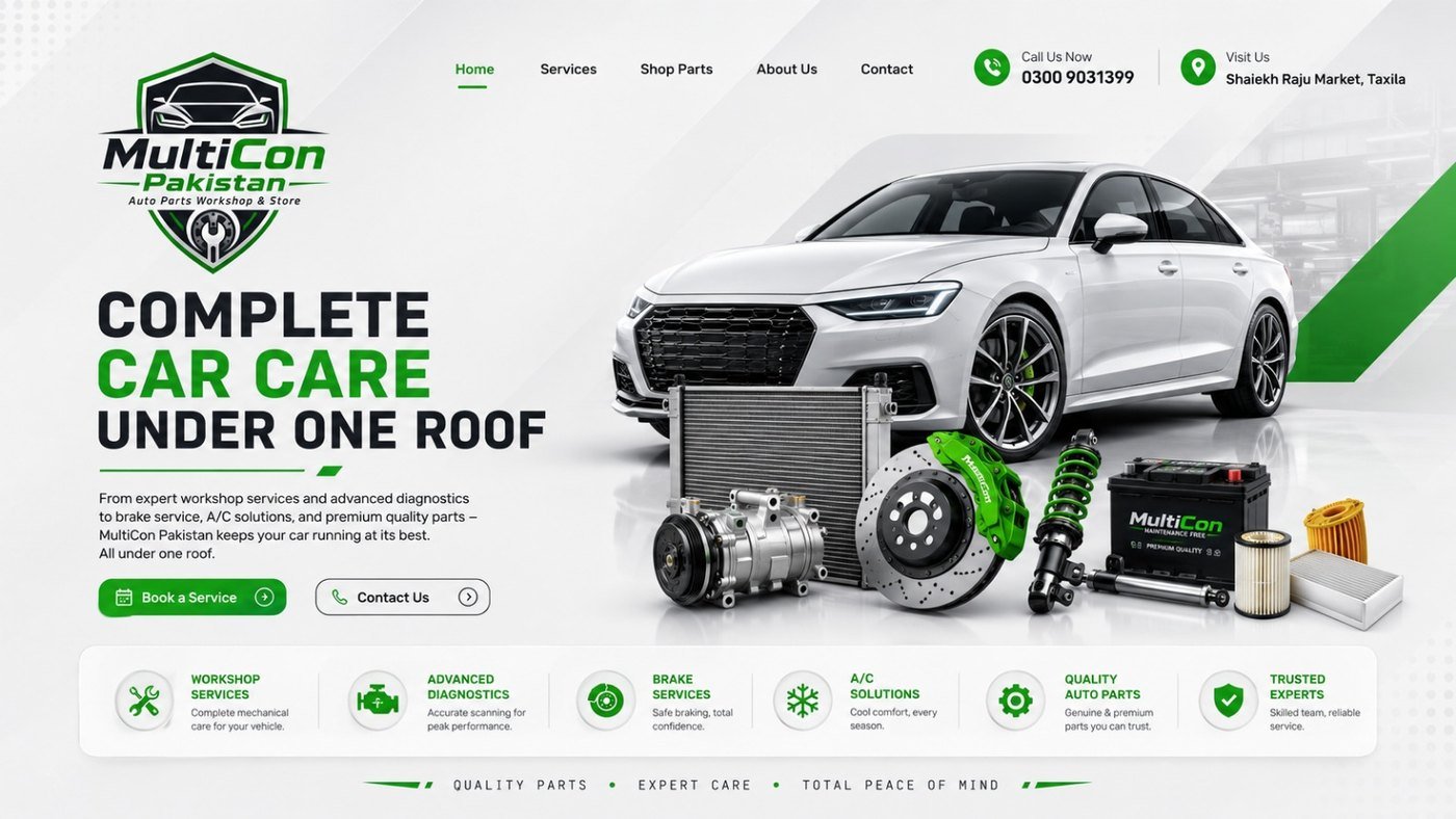 Complete Car Care Under One Roof — MultiCon Pakistan